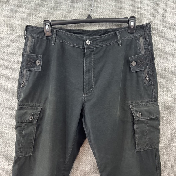 Clothing Arts P Cubed Adventure Traveler Cargo‎ Pants Men 38x29.75 Gray Cotton